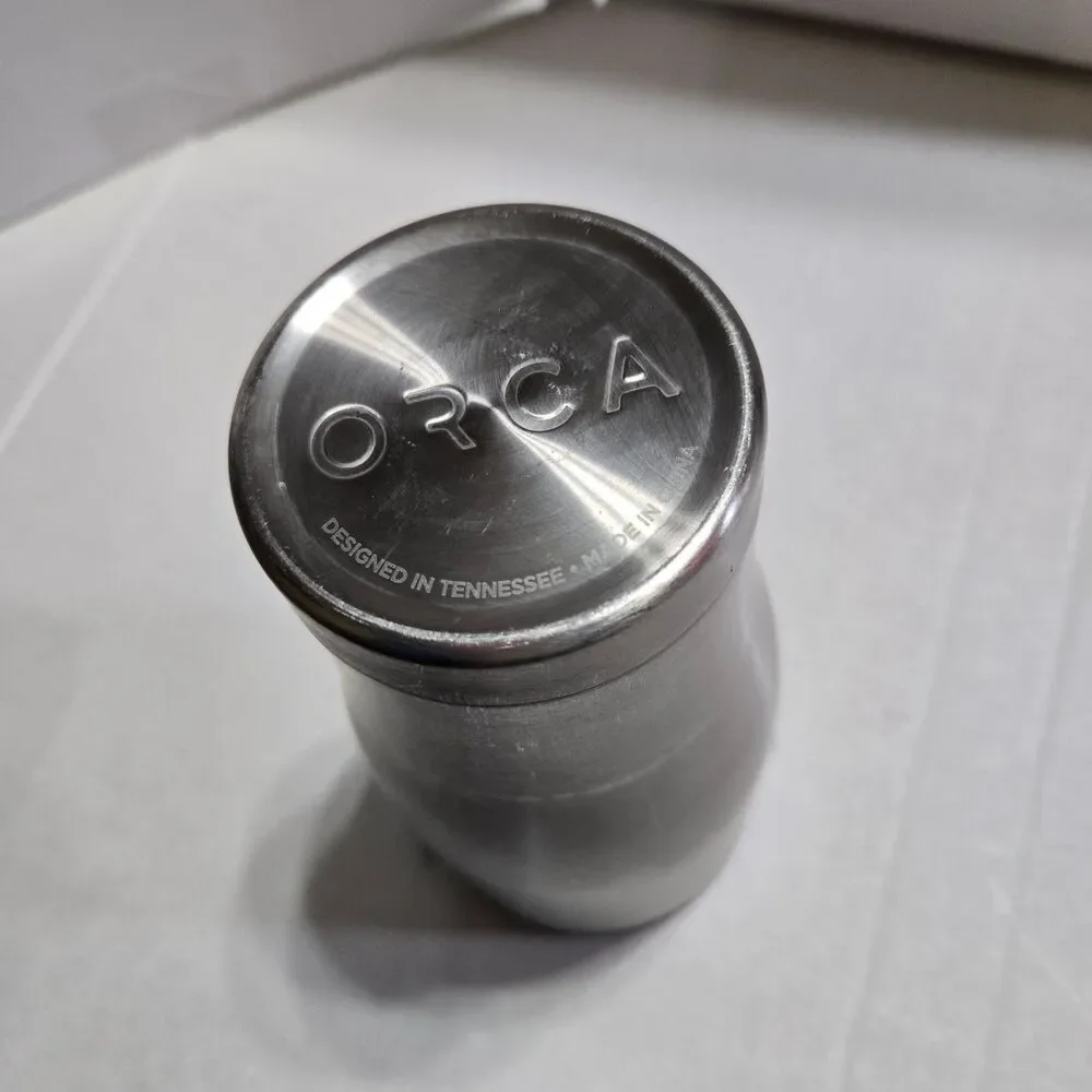 ORCA Chaser 27 oz Stainless Steel Insulated Tumbler with Transparent Lid Silver